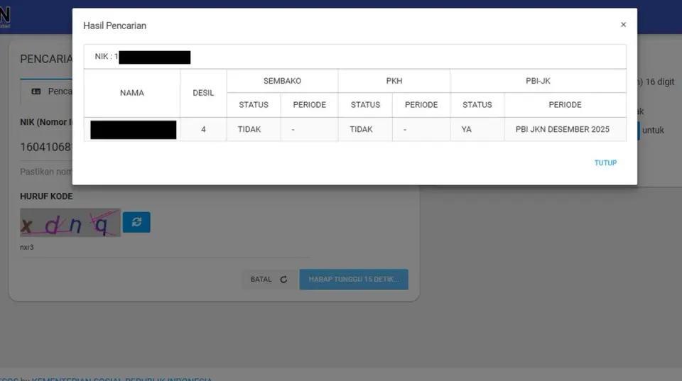 Cek Penerima Bansos Kemensos 2026 Pakai KTP Resmi Terbaru Hari Ini