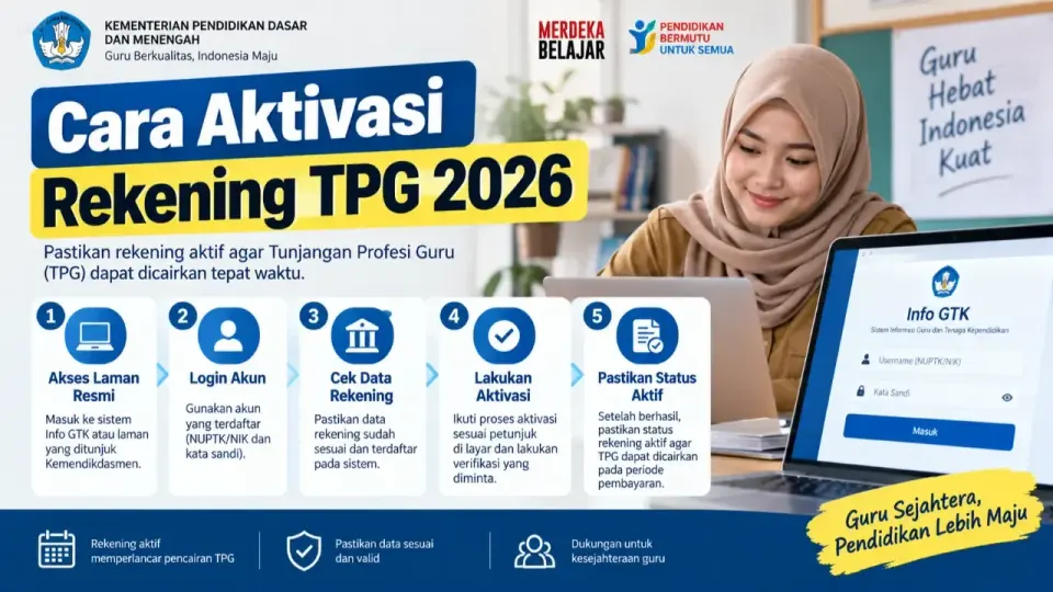 TPG Guru 2026 Cair Aturan Baru Jadwal Triwulan dan Cara Cek Status Terbaru