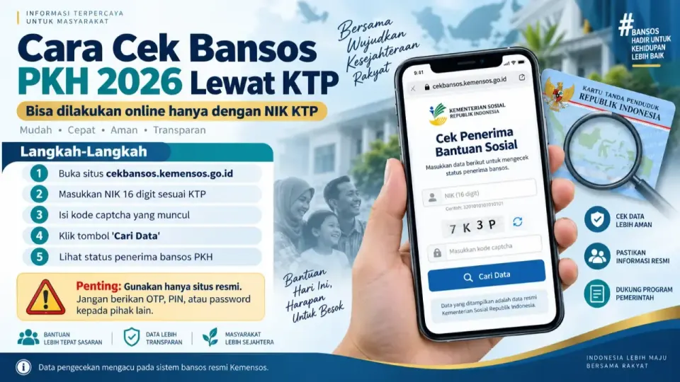 Kabar Bansos Hari Ini 2026, Cara Cek PKH BPNT Langsung Cair dan Jadwal Tahap 4